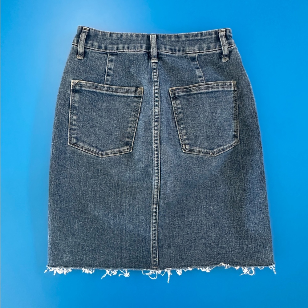 H&M Blue Denim Pencil Skirt